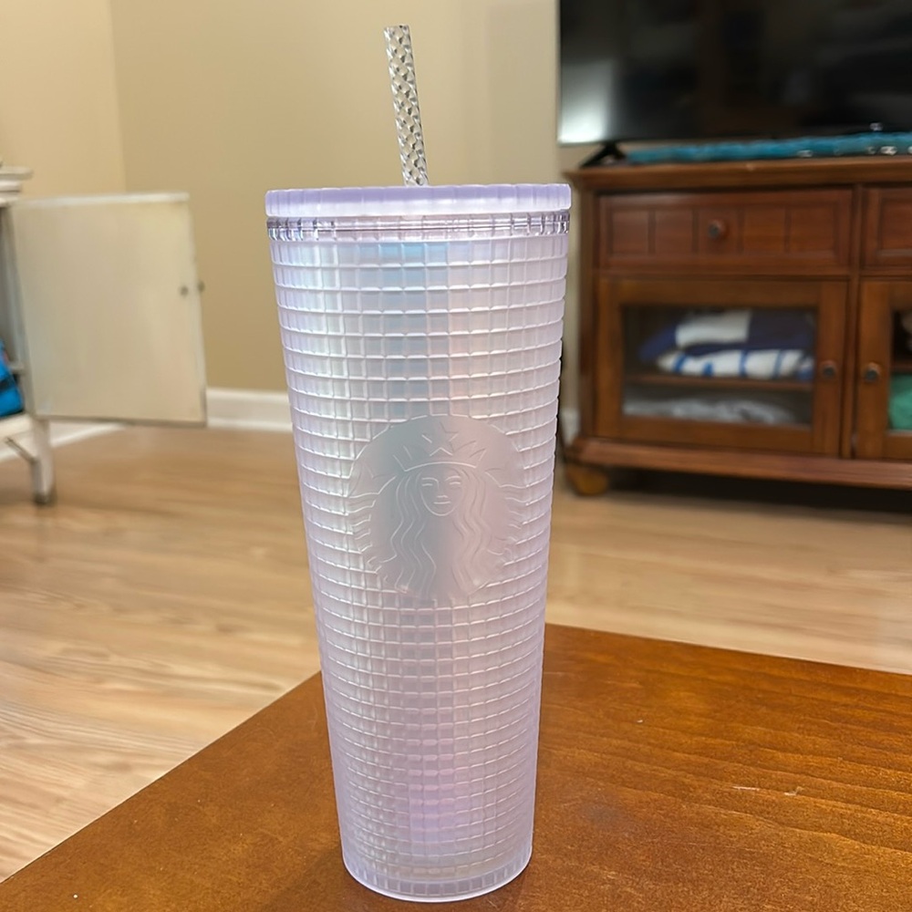 Starbucks Unicorn Icy Iridescent Grid | Spring 2022 Starbucks Cup | 24 Oz